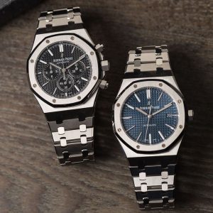 audemars piguet royal oak 'jumbo' & chronograph stainless steel set